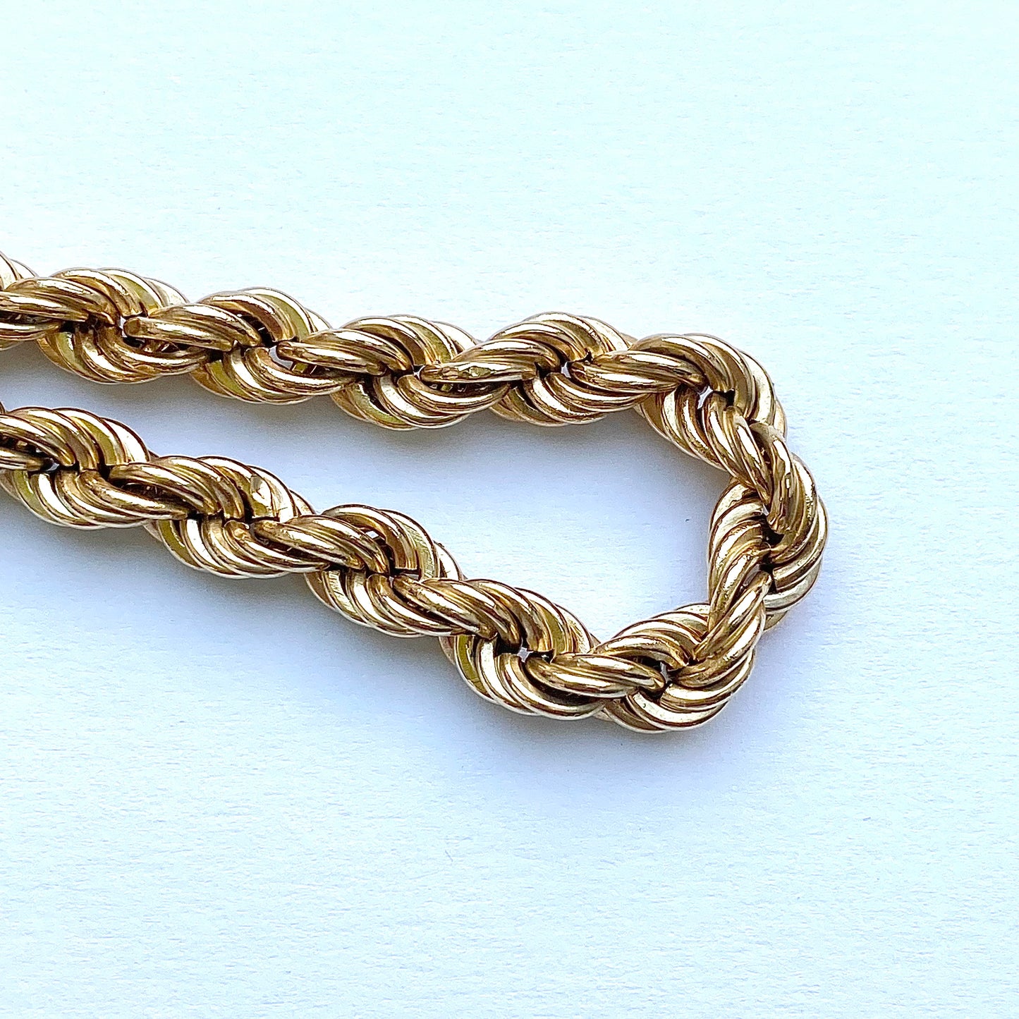 Lovely Chunky 9ct Gold Rope Bracelet | 7" | 5.5mm