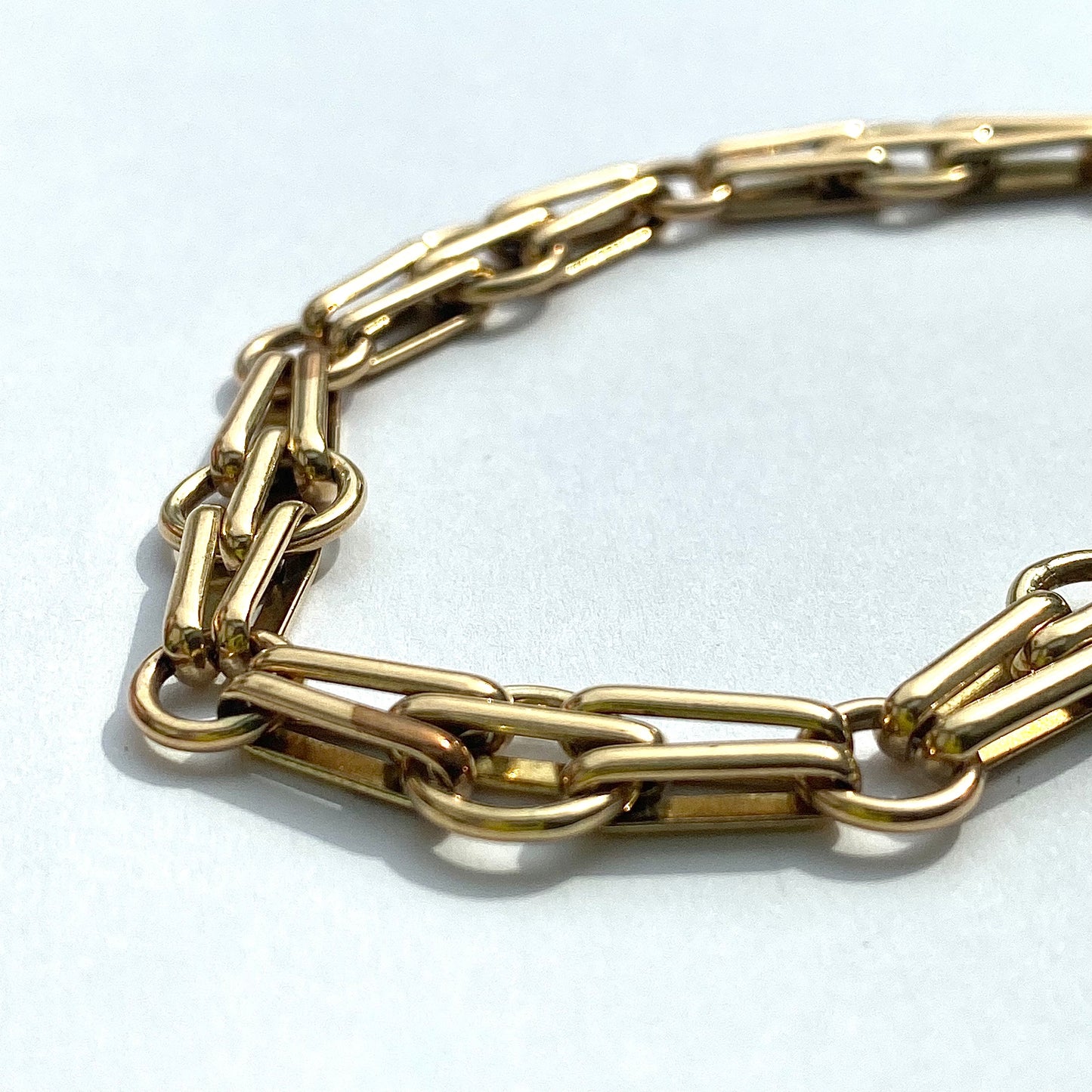 9ct Gold Fancy Link Bracelet | 8" | 9mm