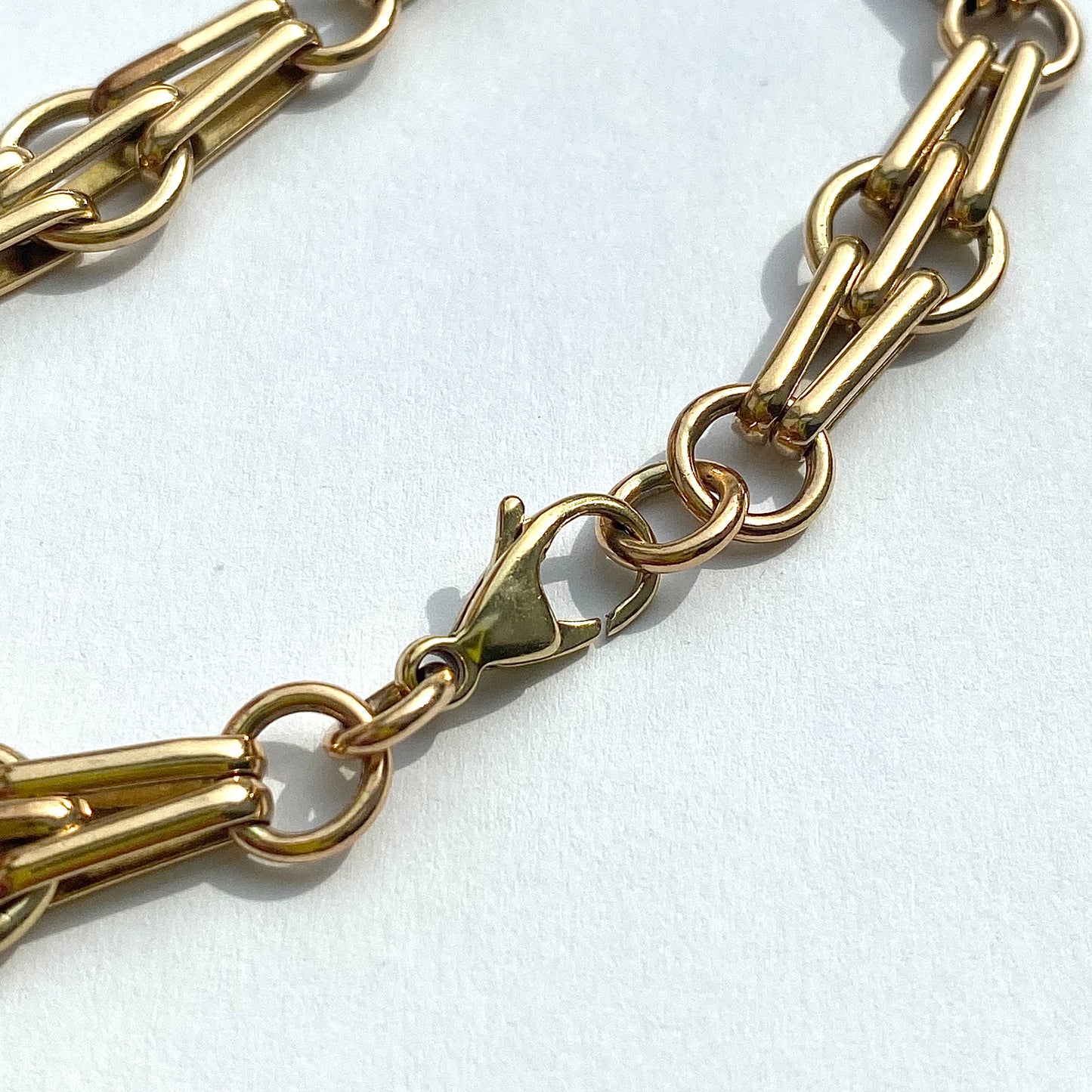 9ct Gold Fancy Link Bracelet | 8" | 9mm