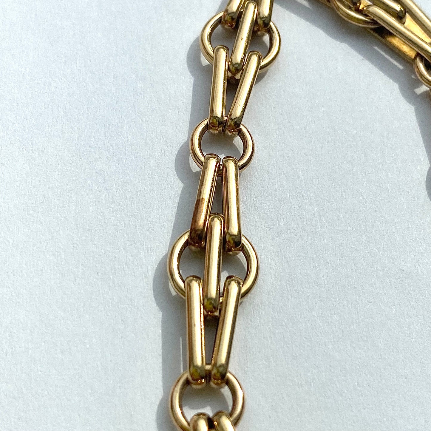 9ct Gold Fancy Link Bracelet | 8" | 9mm