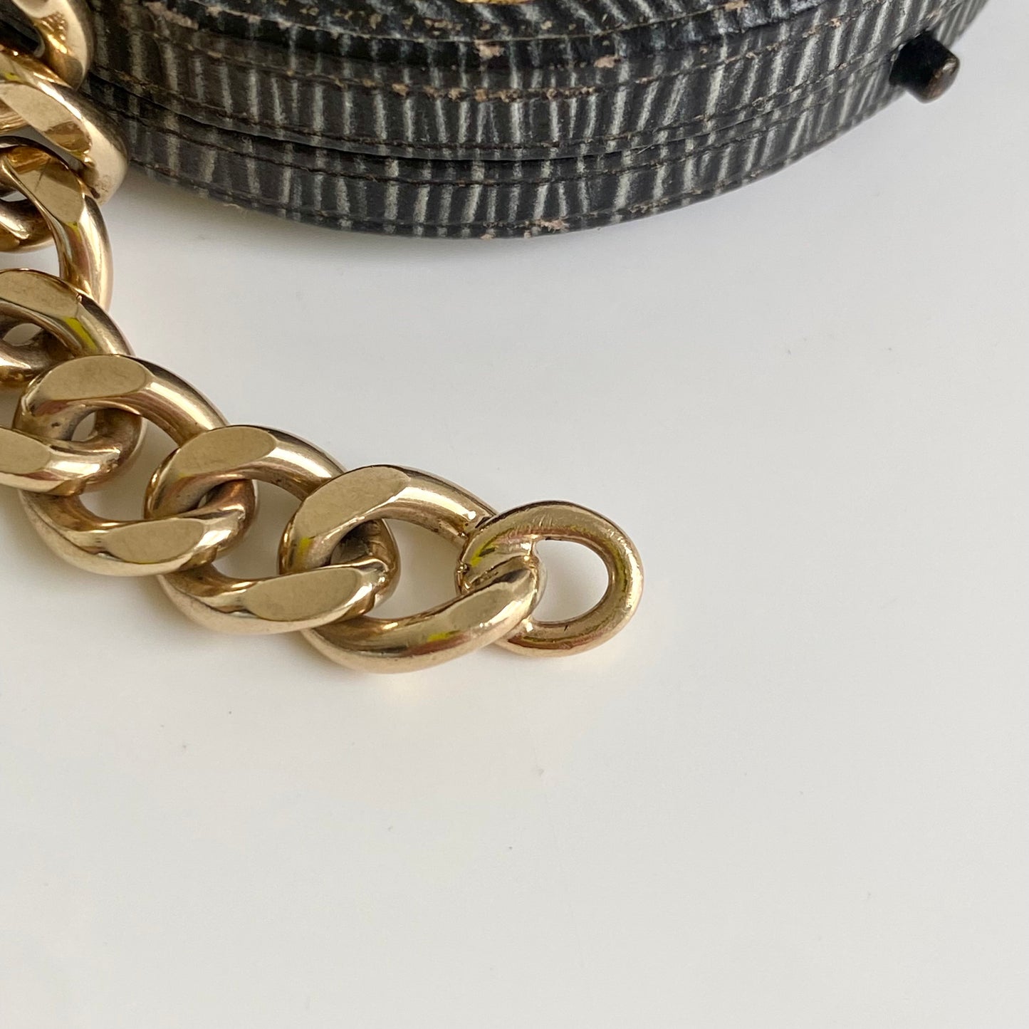 Fantastic Heavy Vintage Solid 9ct Gold Curb ID Bracelet | 7.75" | 10mm