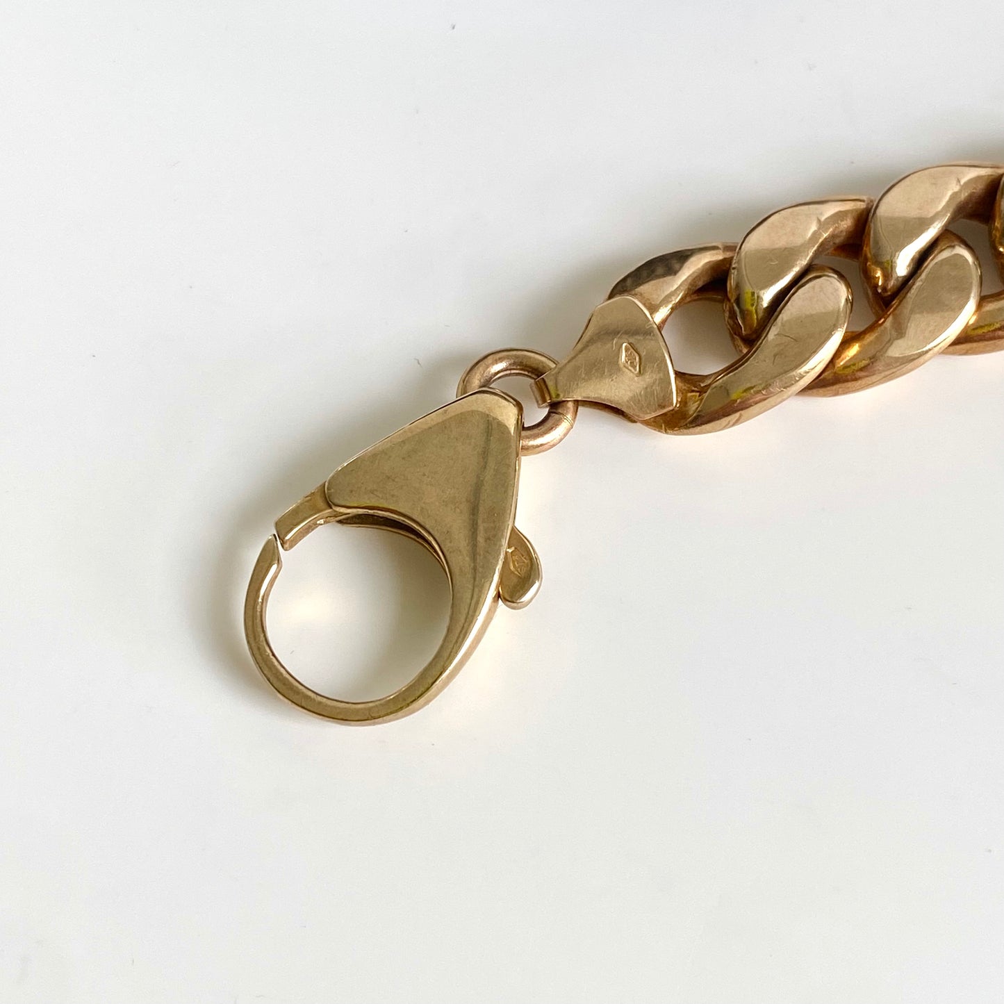 Chunky Hollow 9ct Curb Bracelet | 8.9" | 13mm
