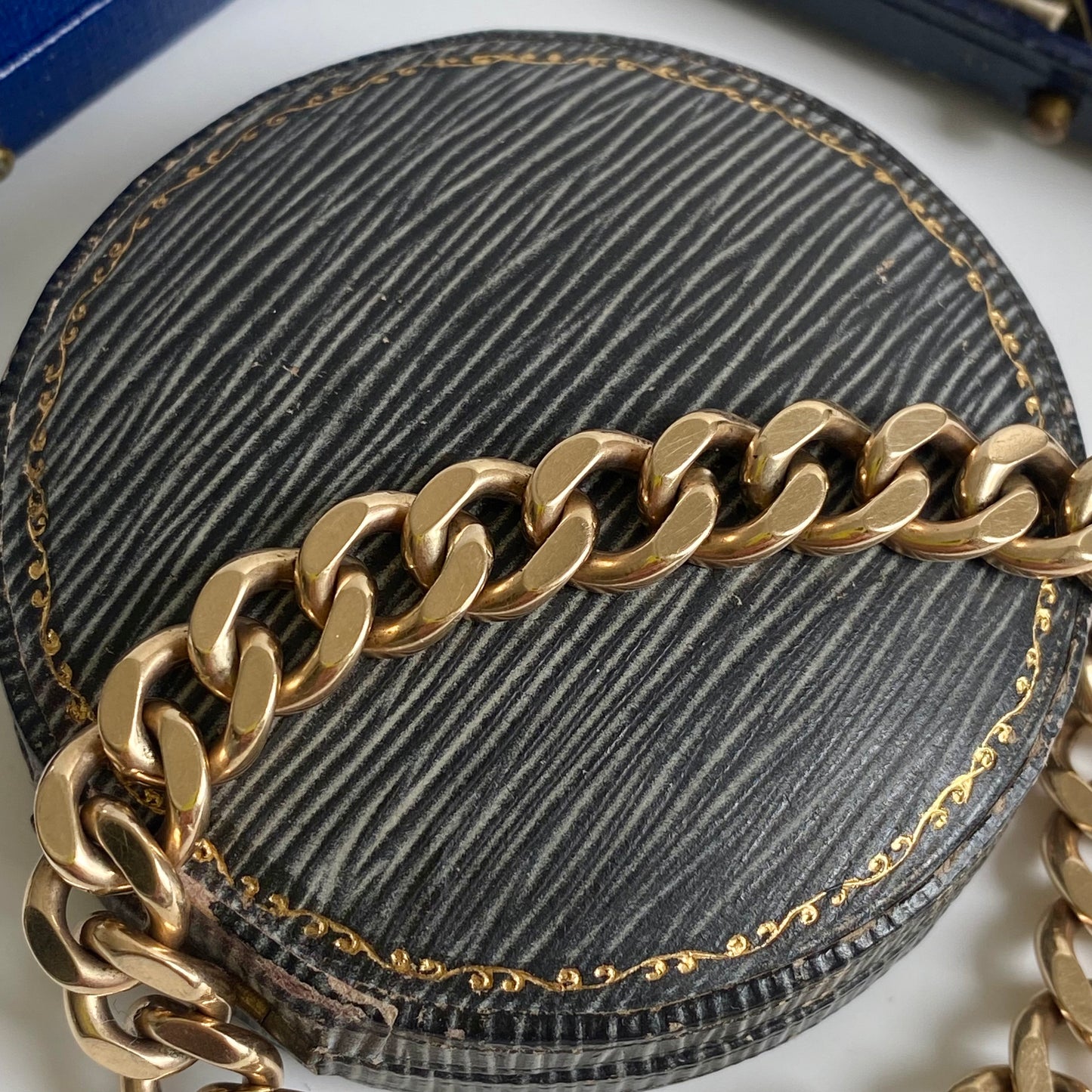 Solid 9ct Gold Vintage Curb Bracelet | 7.5" | 9.5mm