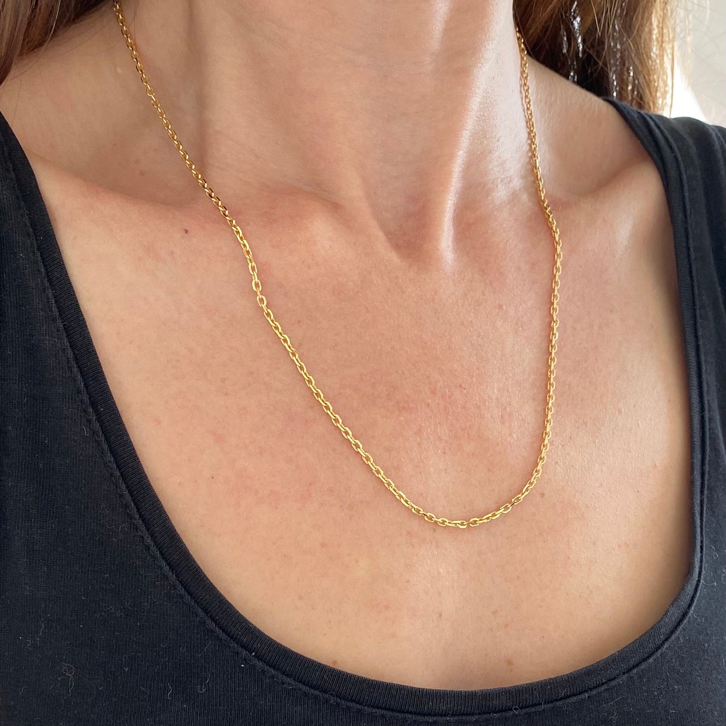 9ct Gold Biker Link Chain | 20" | 2mm