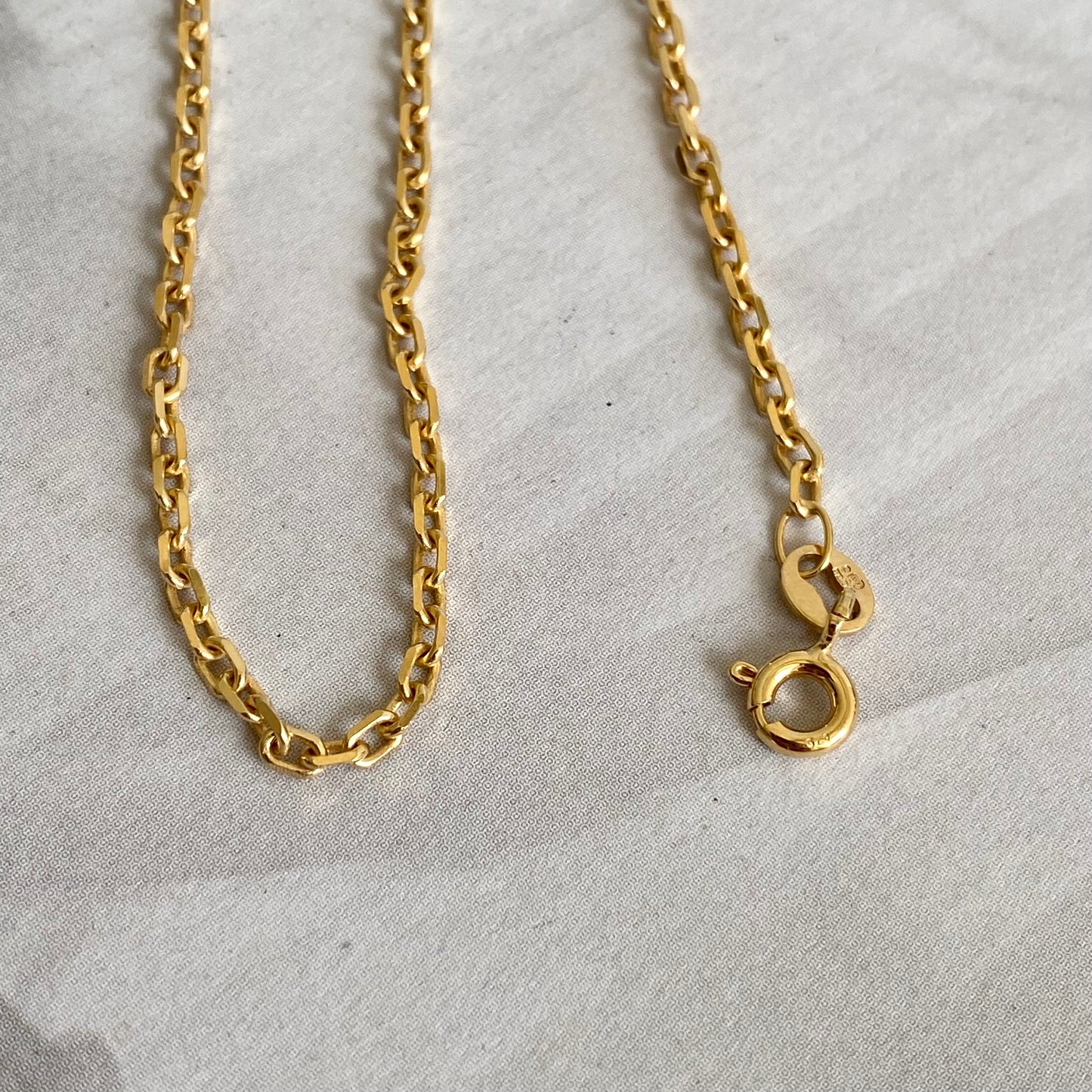 9ct Gold Biker Link Chain | 20" | 2mm