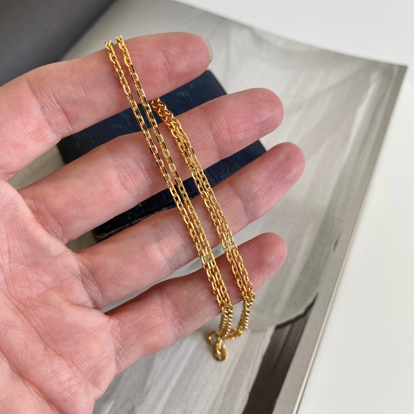 9ct Gold Biker Link Chain | 20" | 2mm