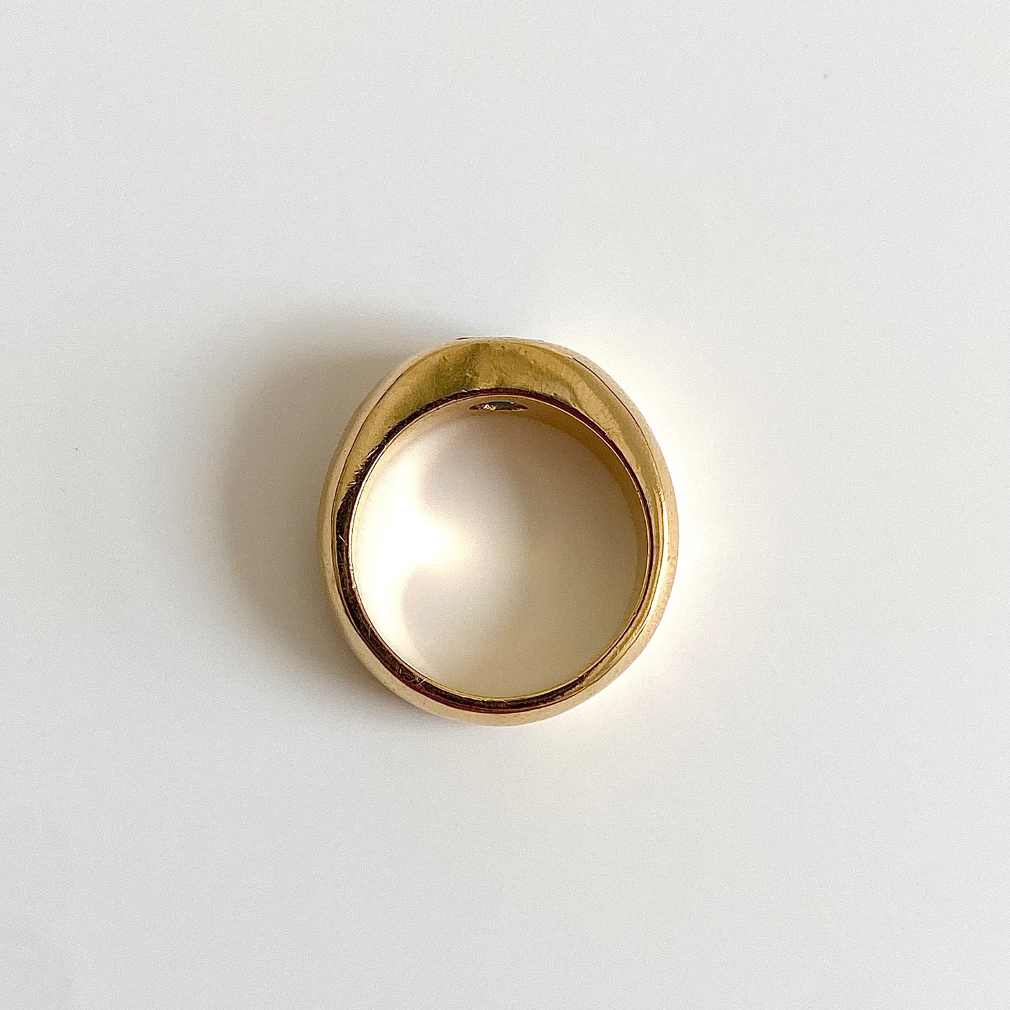 Gorgeous 18ct Gold and Bright Blue Spinel Ring | Size UK H