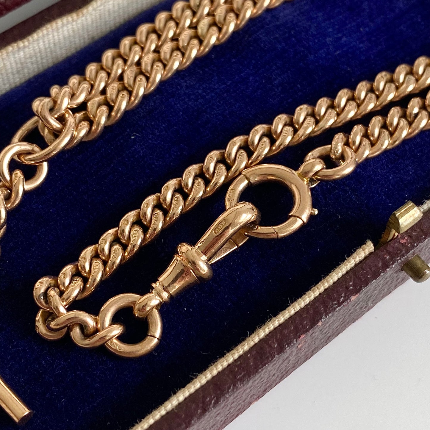 9ct Gold Antique Albert Watch Chain | 14.8" | 5mm