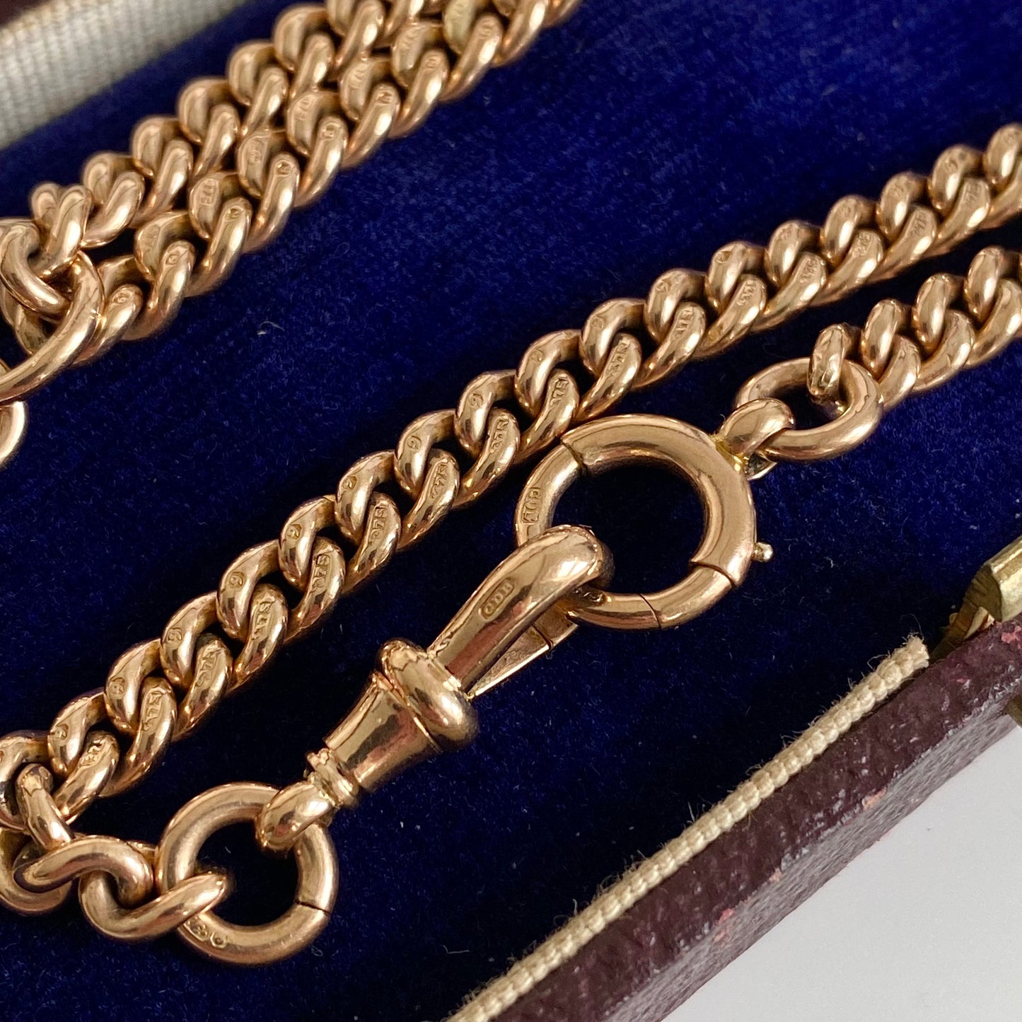9ct Gold Antique Albert Watch Chain | 14.8" | 5mm