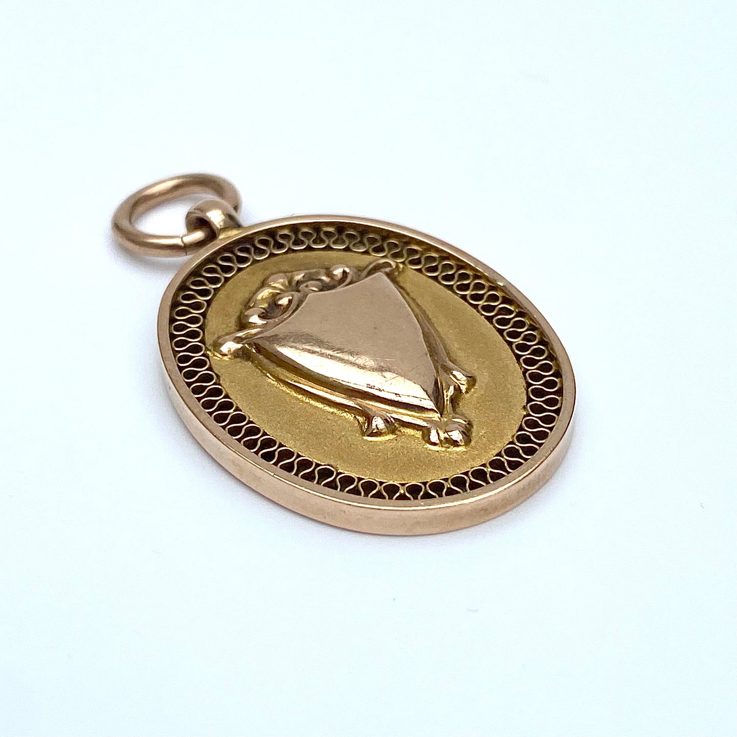 Stunning Antique 9ct Gold Fob Medallion | Chester 1924