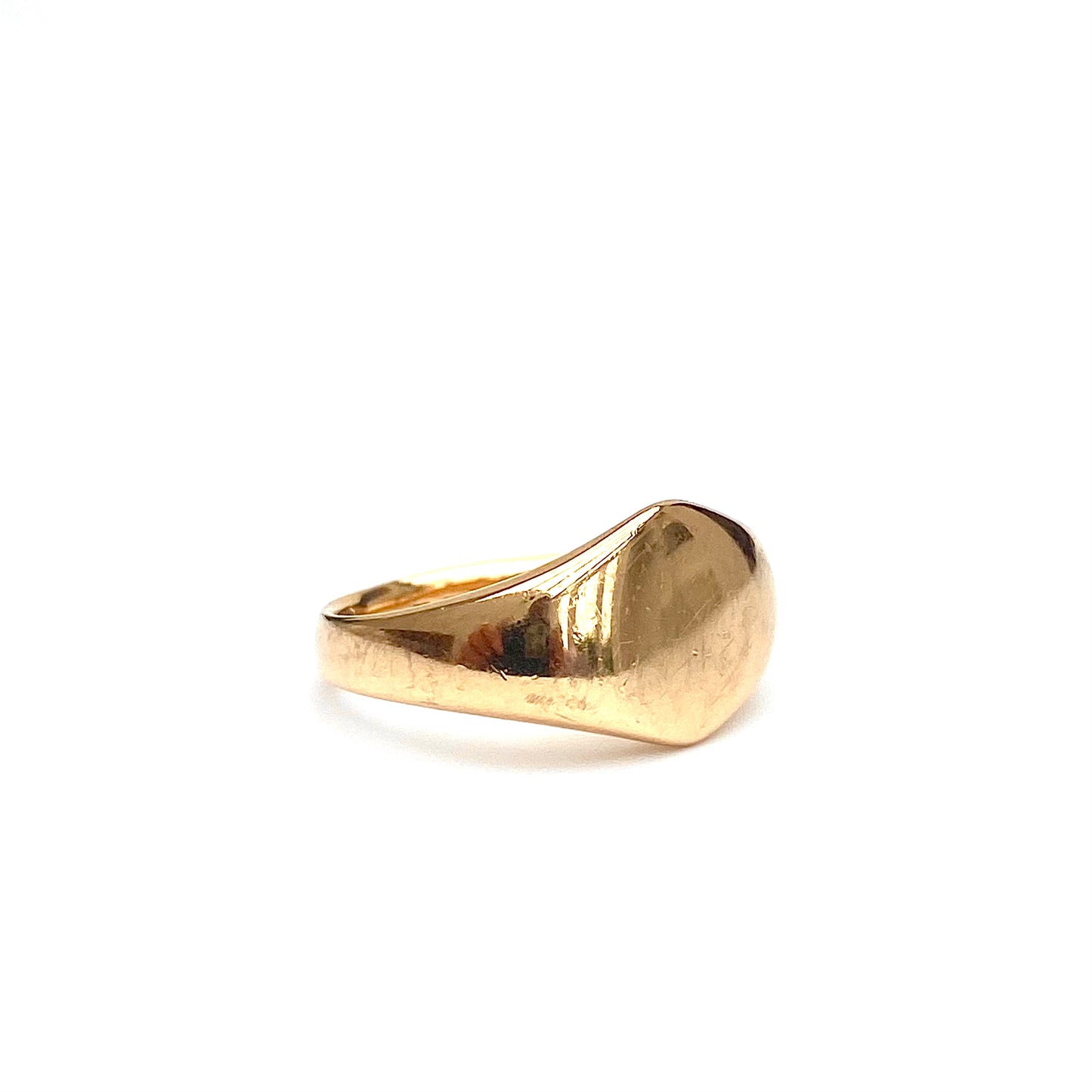 Heavy Vintage 18ct Gold Signet Ring | Size UK J.5