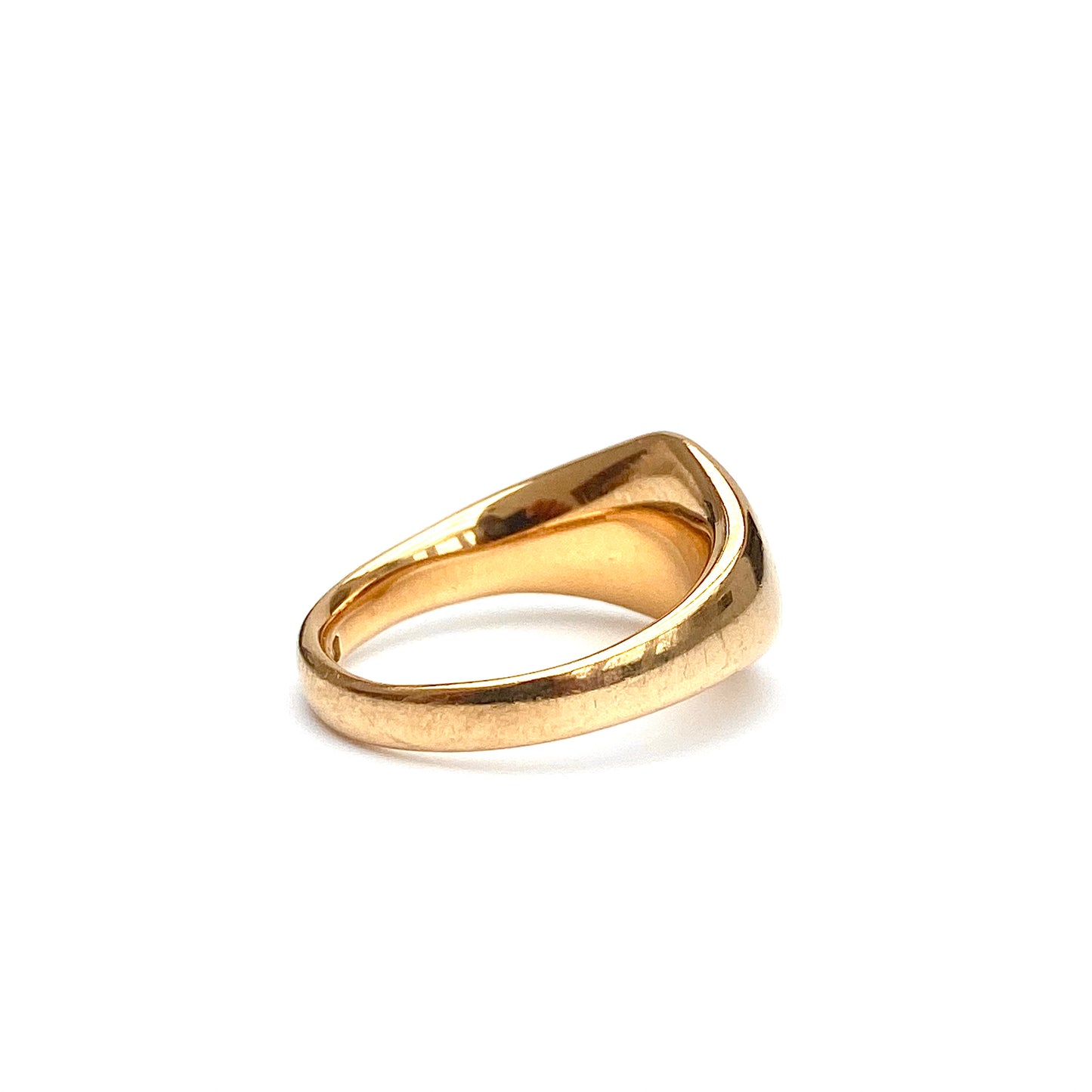 Heavy Vintage 18ct Gold Signet Ring | Size UK J.5