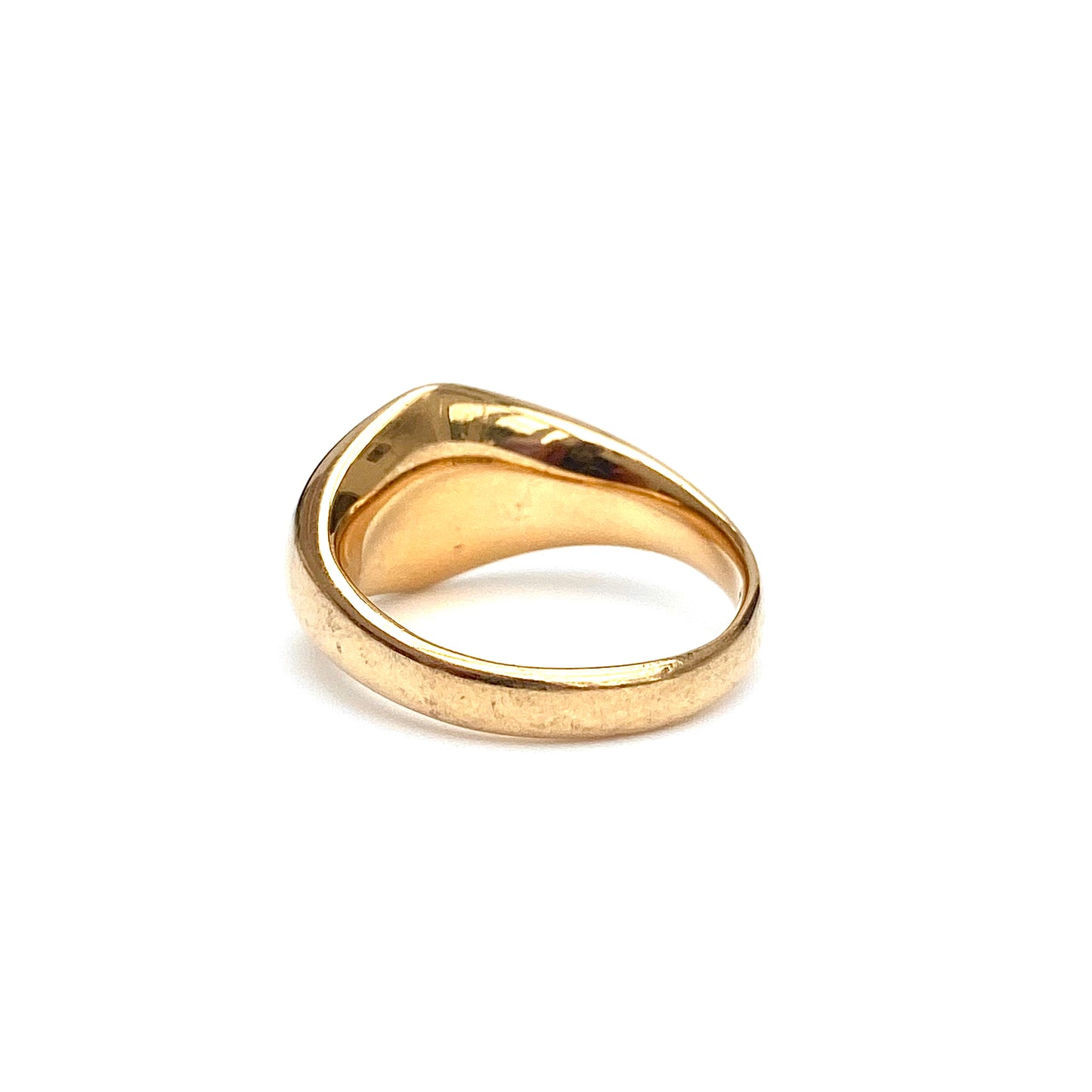 Heavy Vintage 18ct Gold Signet Ring | Size UK J.5