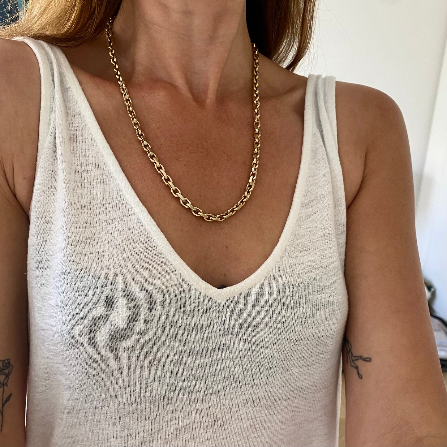 9ct Gold Heavy Chunky Biker Chain | 21.5" | 5mm