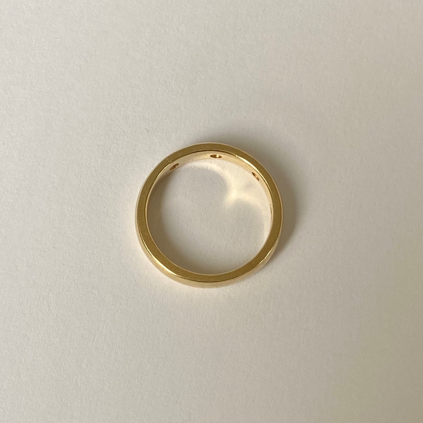 18ct Gold and Diamond Etoile Band | Size UK K-K.5
