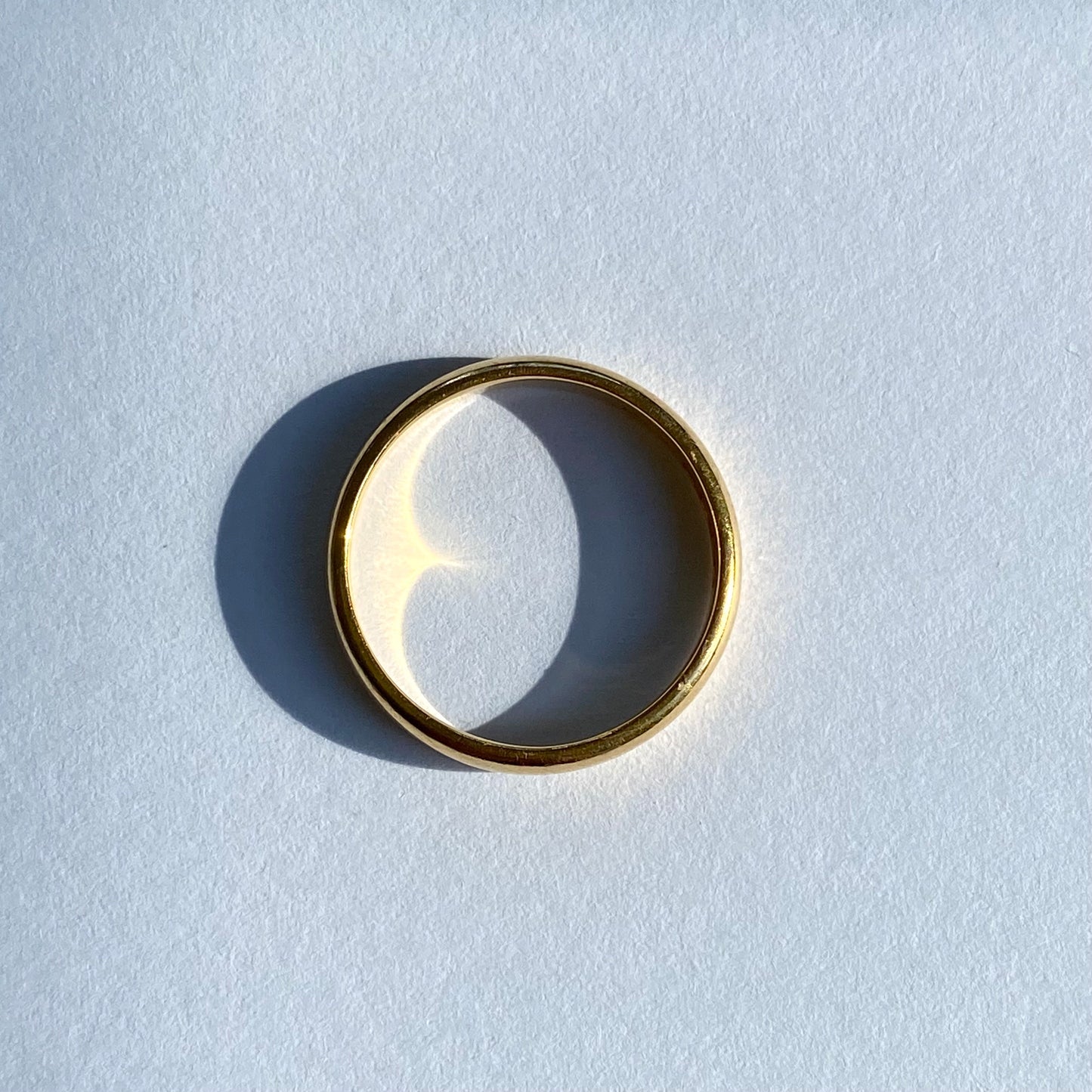 Antique 22ct Plain Band | Size UK O.5