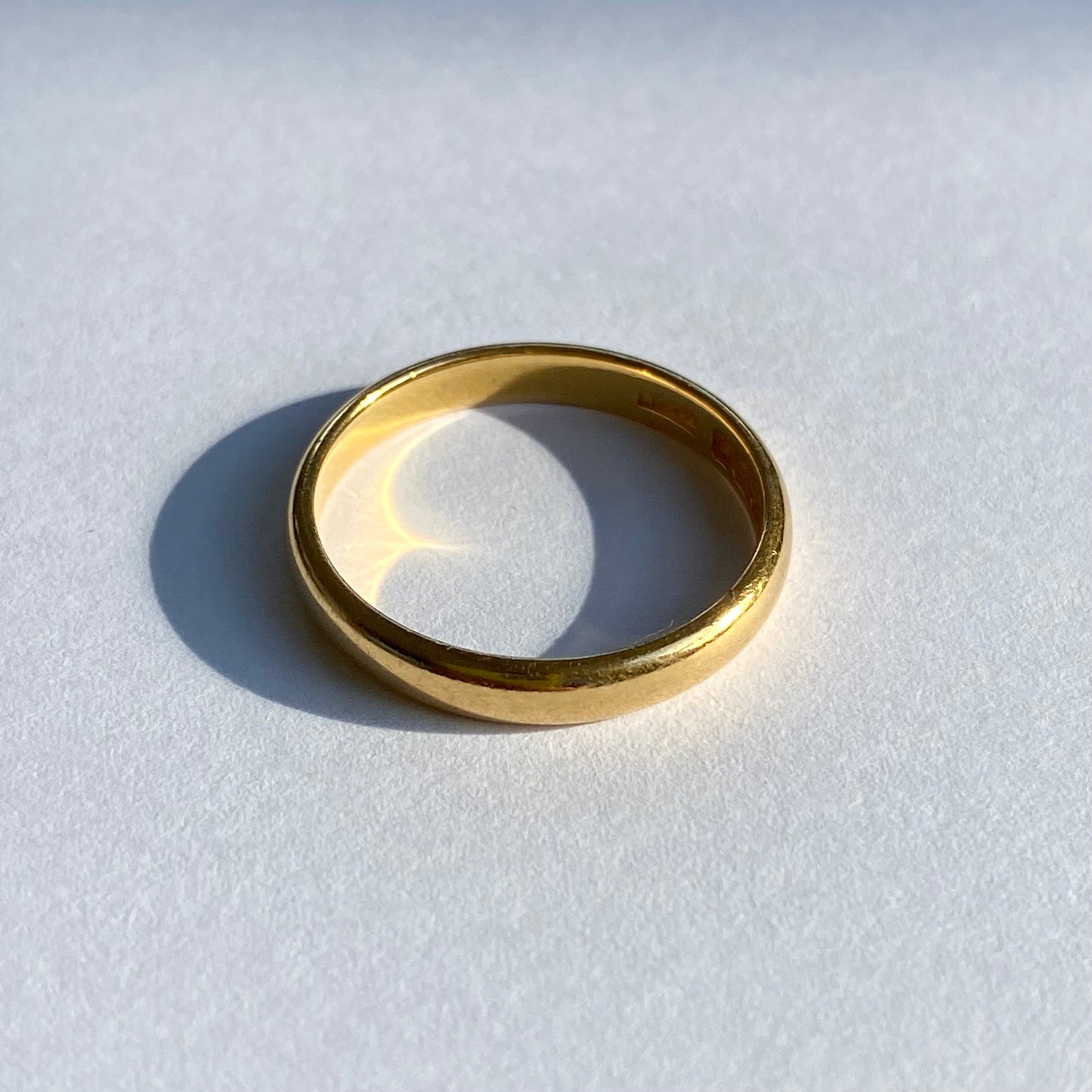 Antique 22ct Plain Band | Size UK O.5