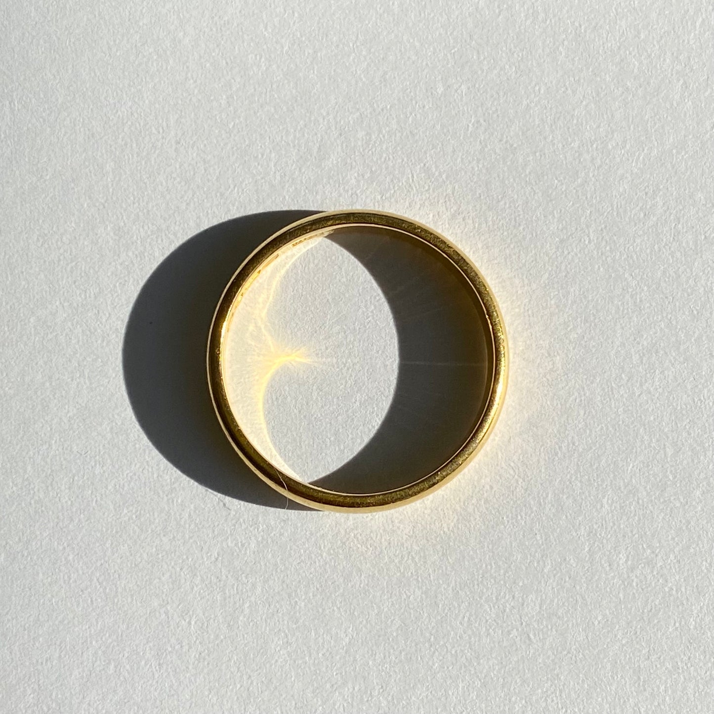 Antique 22ct Plain Band | Size UK O.5