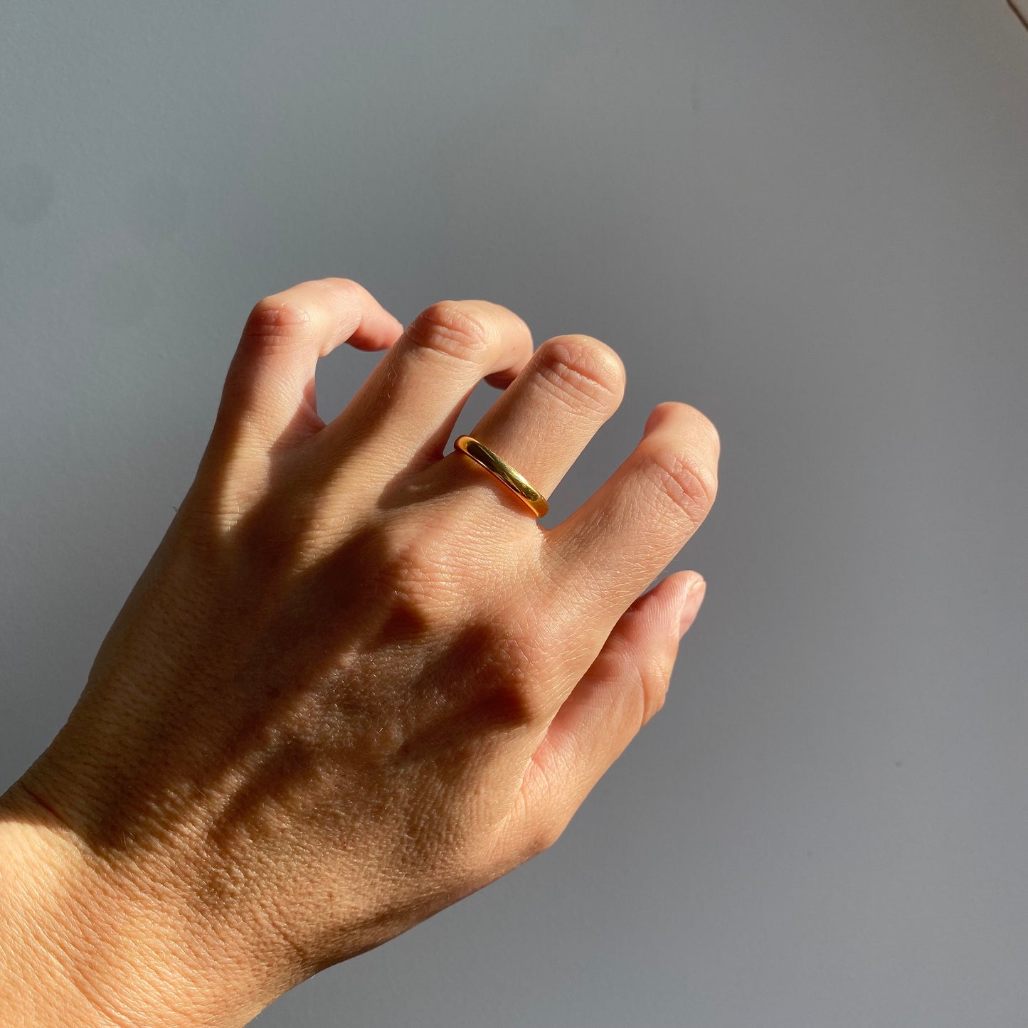 Antique 22ct Plain Band | Size UK O.5