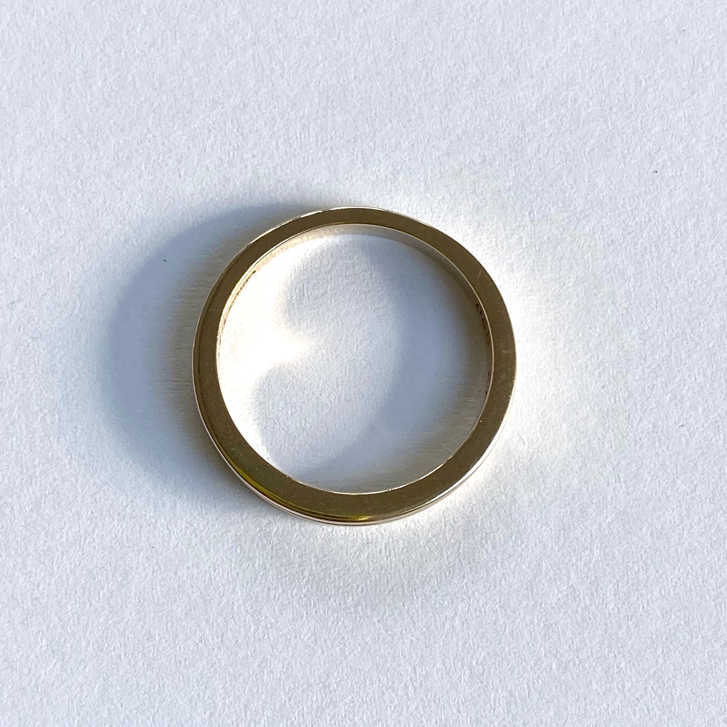 9ct Gold Half Eternity Channel Set Diamond Ring | Size UK P.5