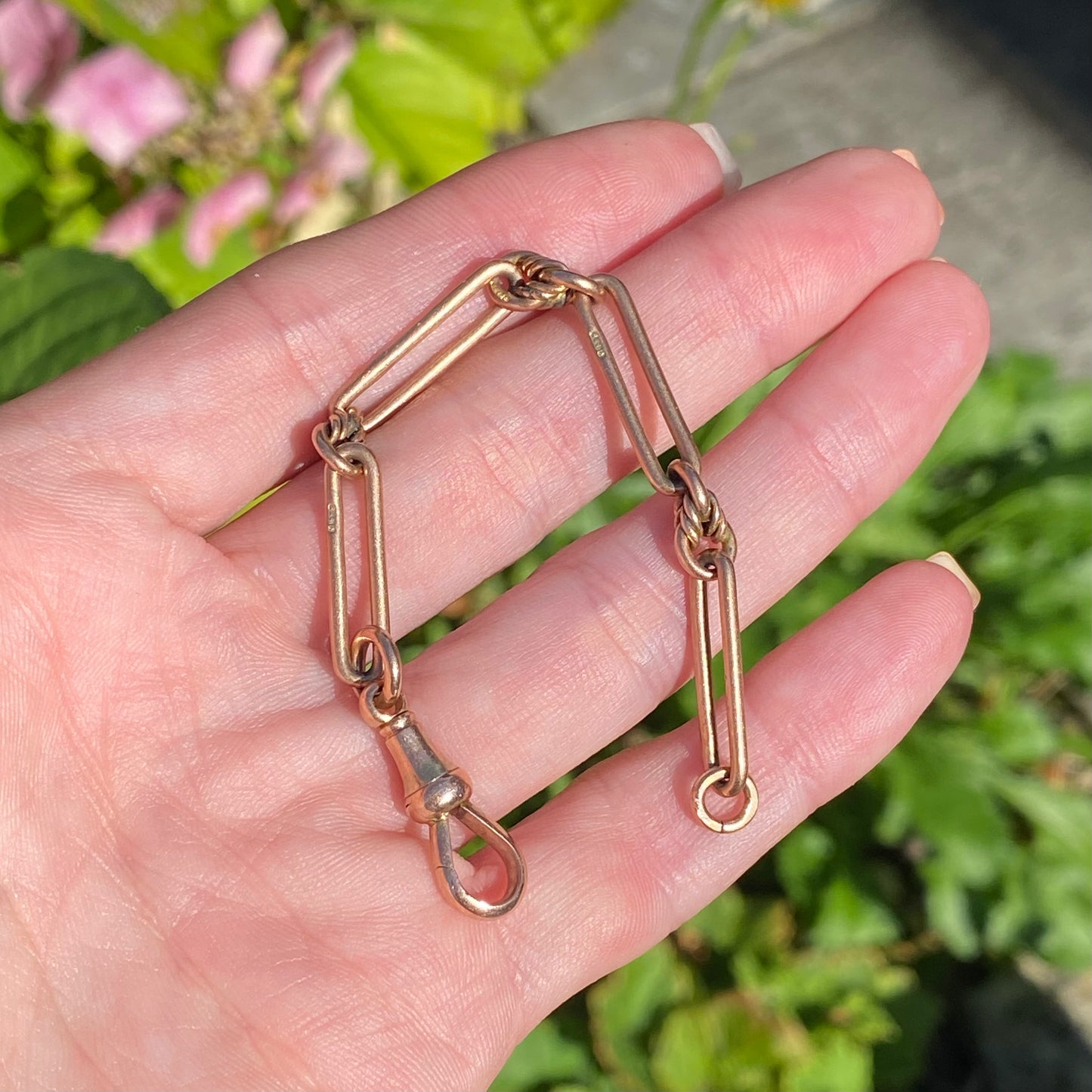 Antique 9ct Gold Fancy Fetter Extender | 4.9" | 5.7mm