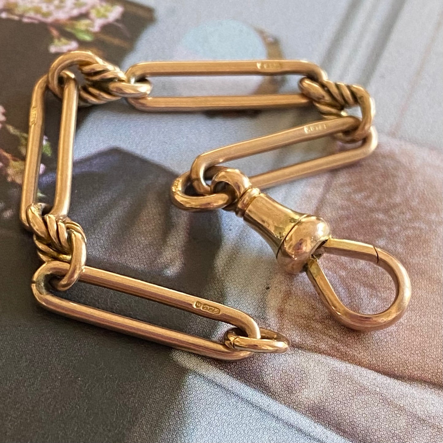 Antique 9ct Gold Fancy Fetter Extender | 4.9" | 5.7mm