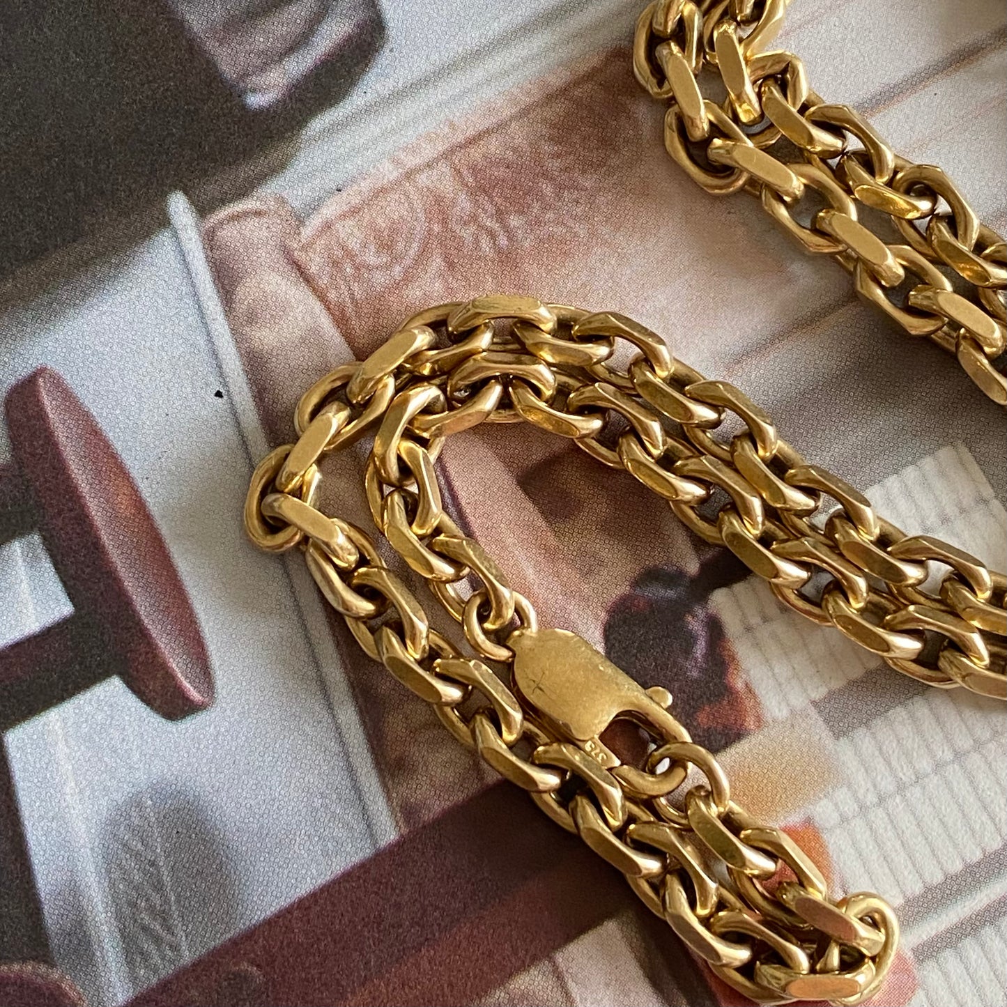 9ct Gold Heavy Chunky Biker Chain | 21.5" | 5mm