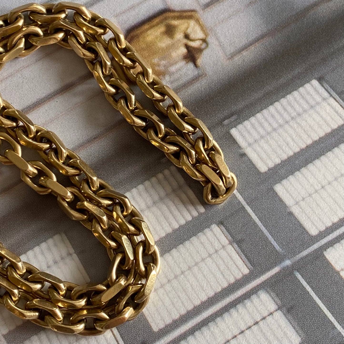 9ct Gold Heavy Chunky Biker Chain | 21.5" | 5mm
