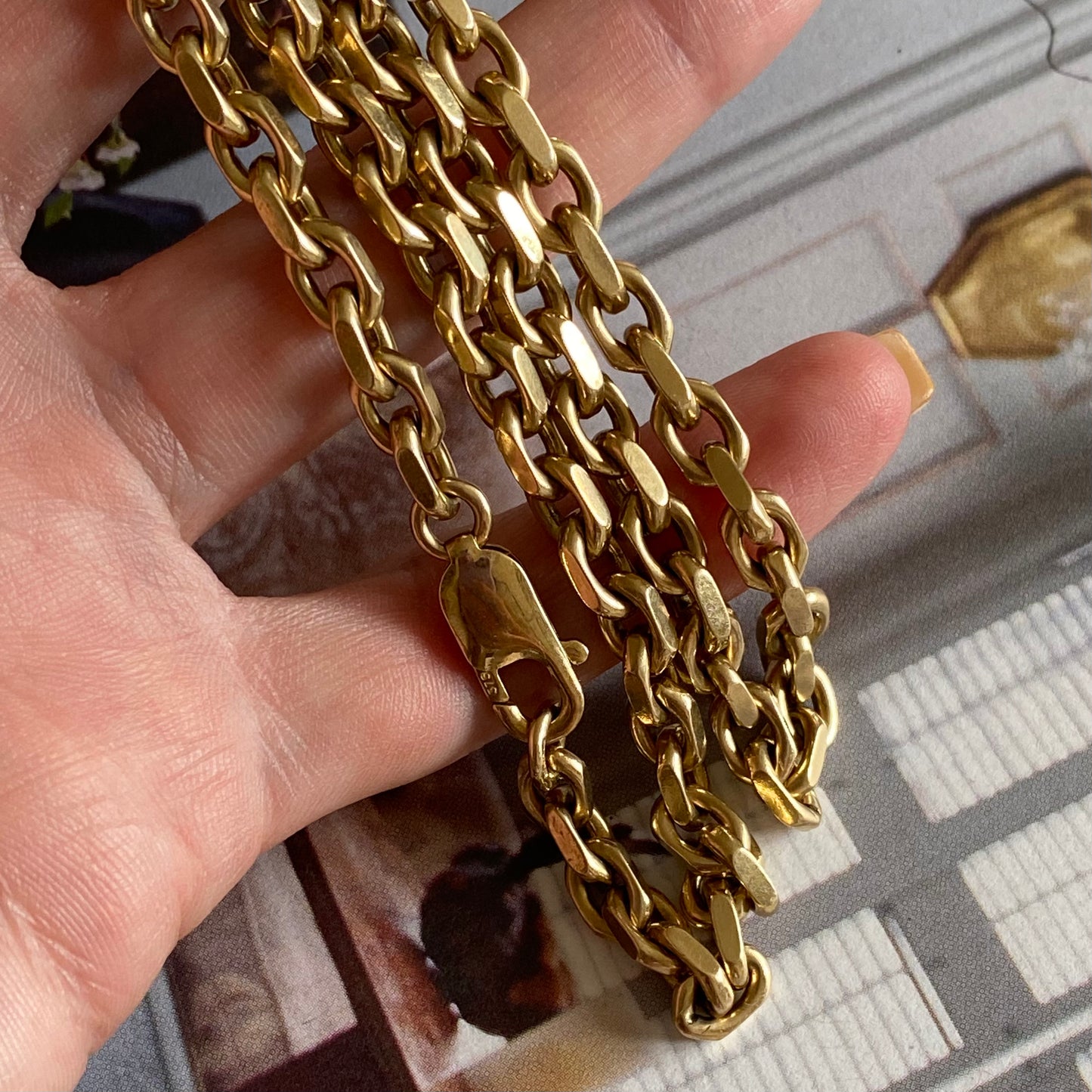 9ct Gold Heavy Chunky Biker Chain | 21.5" | 5mm