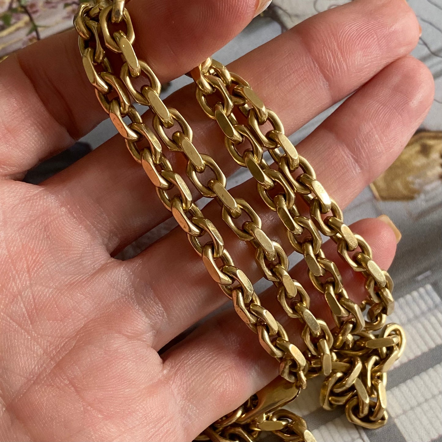 9ct Gold Heavy Chunky Biker Chain | 21.5" | 5mm