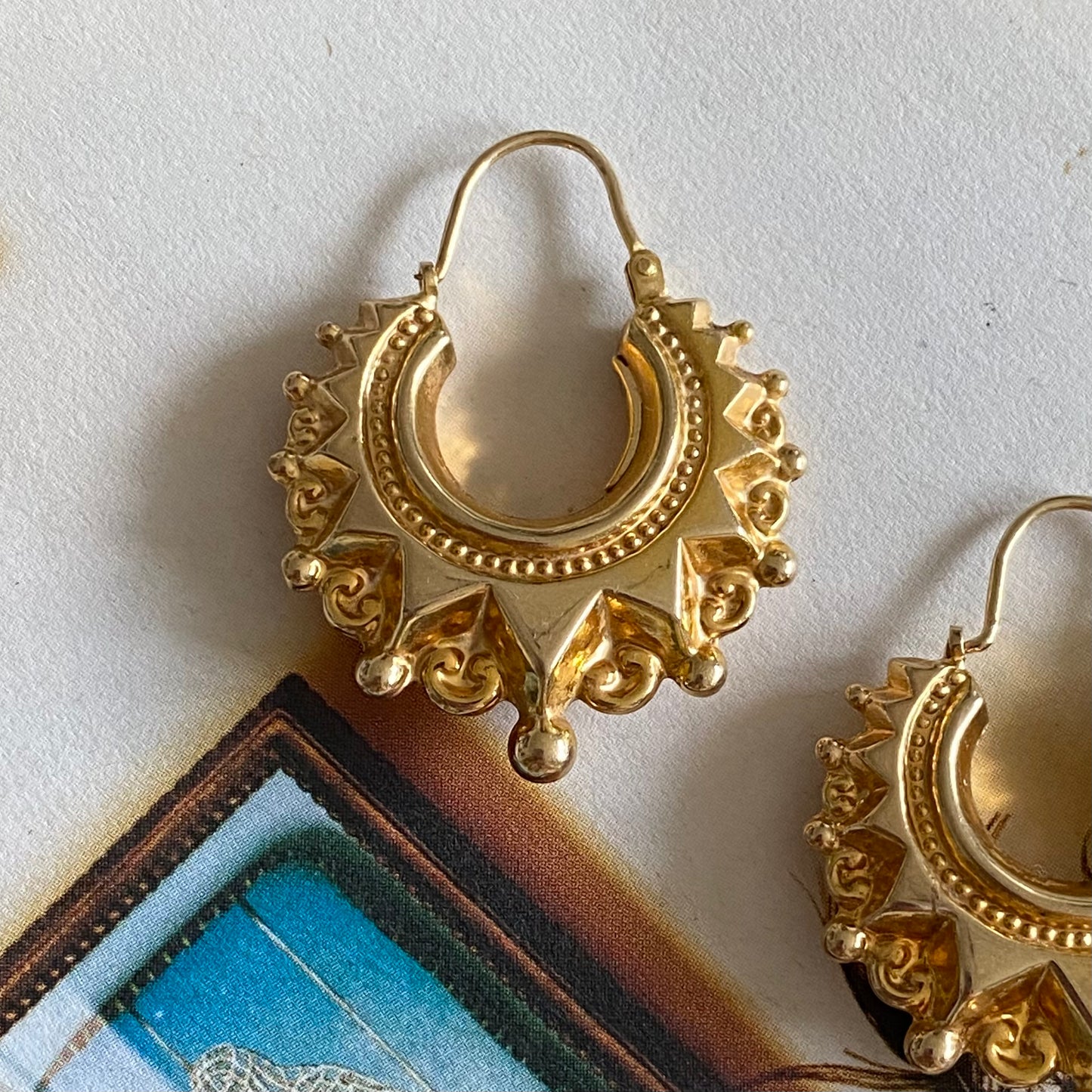 9ct Gold Creole Hoops | 33mm
