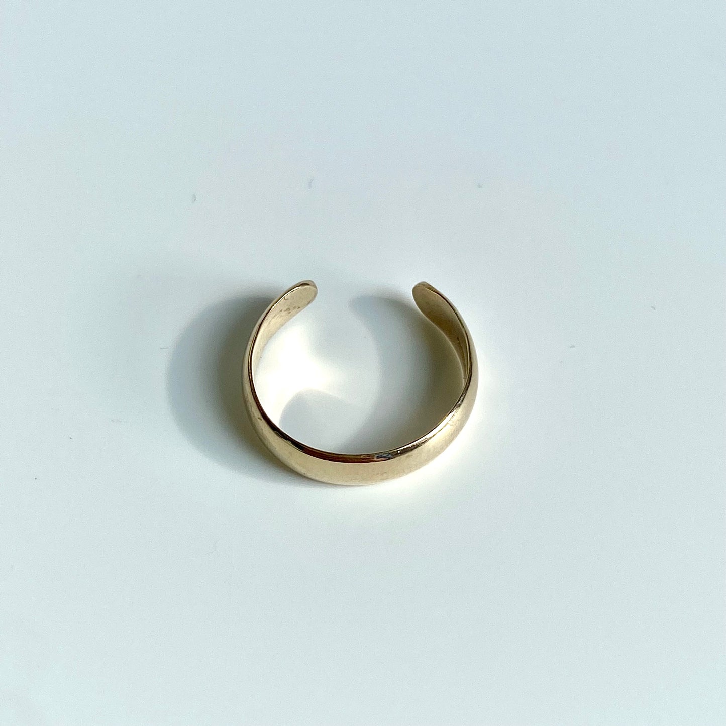 9ct Gold Band Midi Ring or Toe Ring | Size UK J