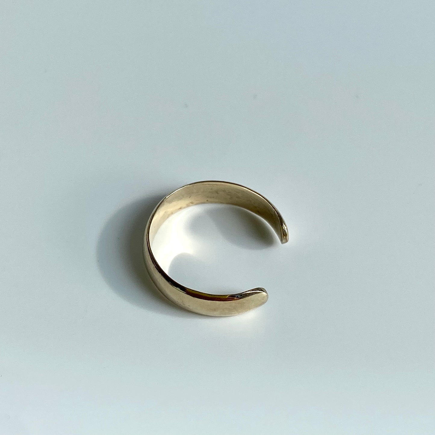 9ct Gold Band Midi Ring or Toe Ring | Size UK J