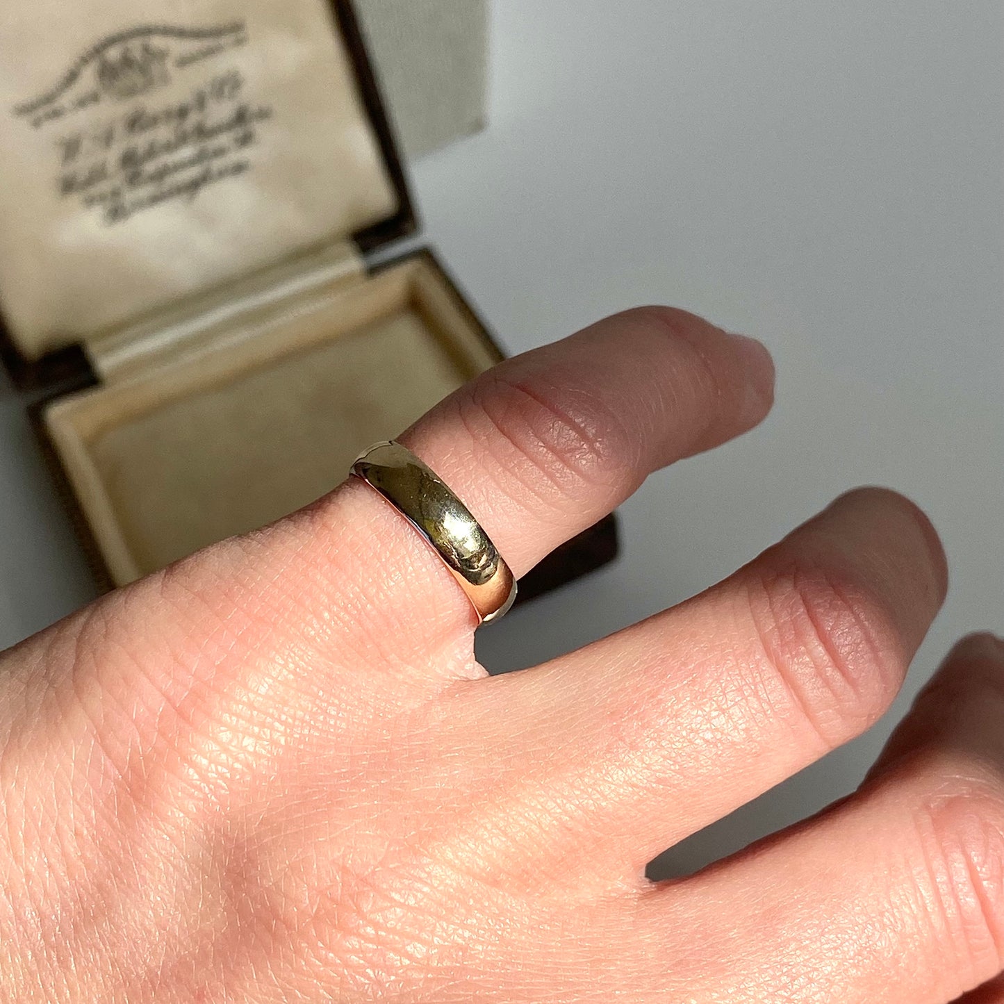 9ct Gold Band Midi Ring or Toe Ring | Size UK J