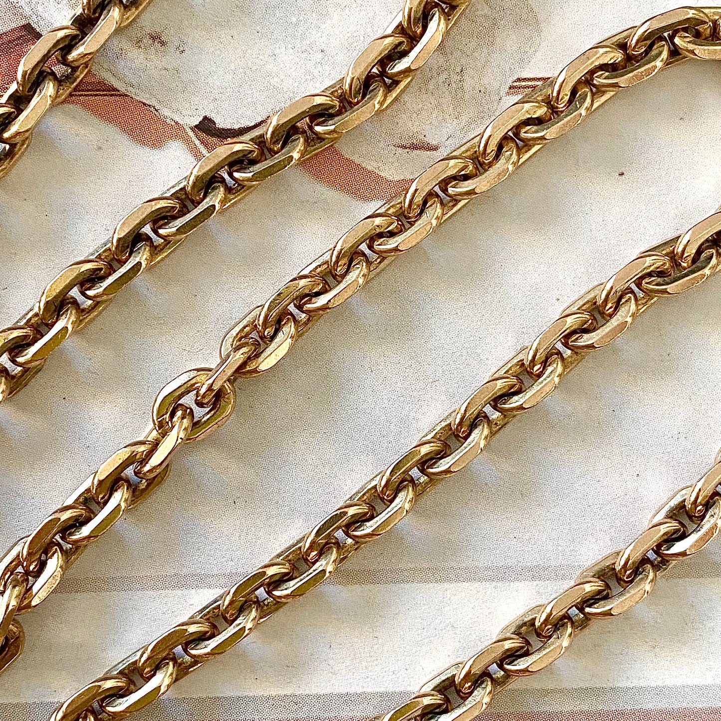 Stunning Heavy 9ct Gold Vintage Biker Chain | 18.5" | 34.7g