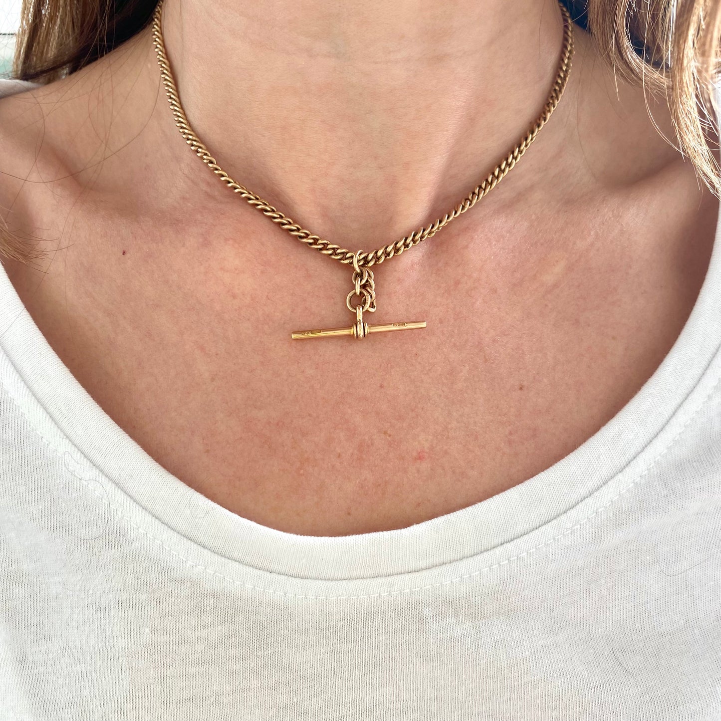 Antique 9ct Gold Albert Chain | 14.5" | 18.1g