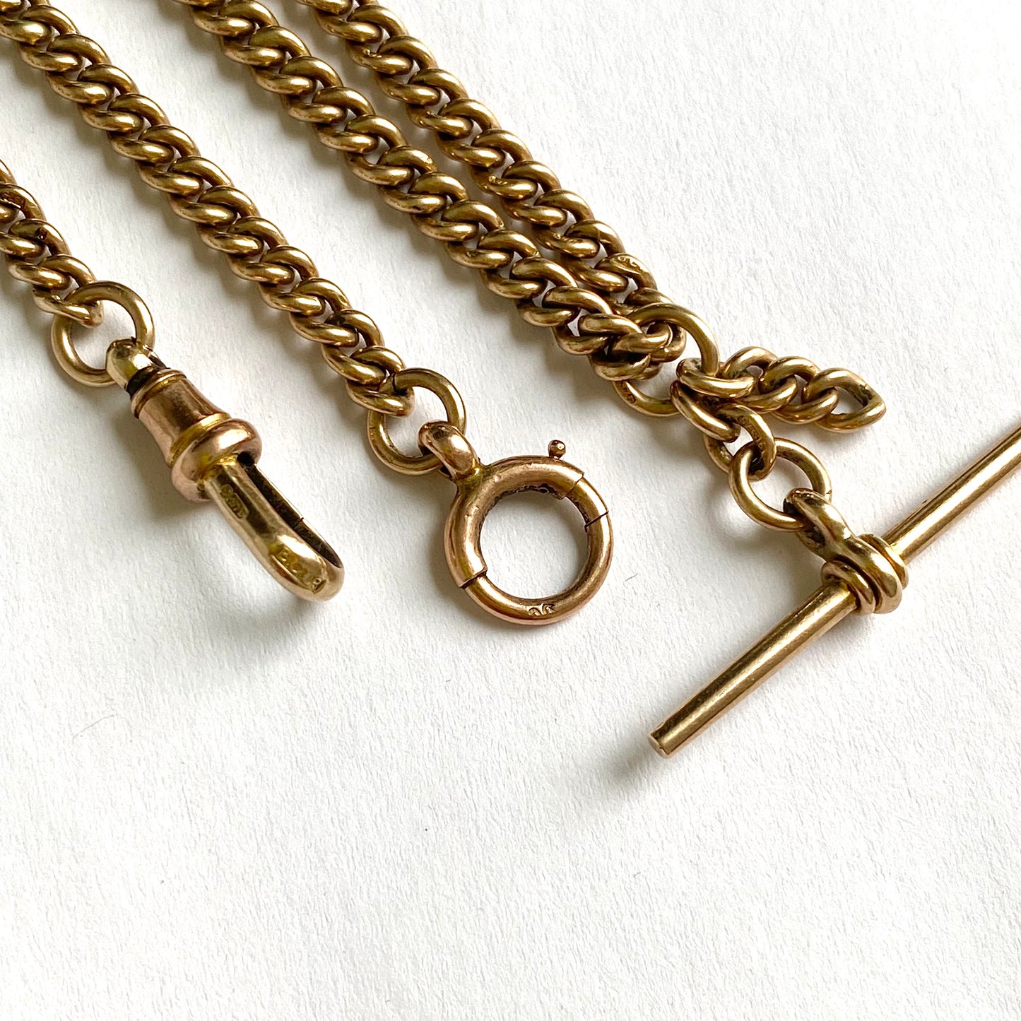 Antique 9ct Gold Albert Chain | 14.5" | 18.1g