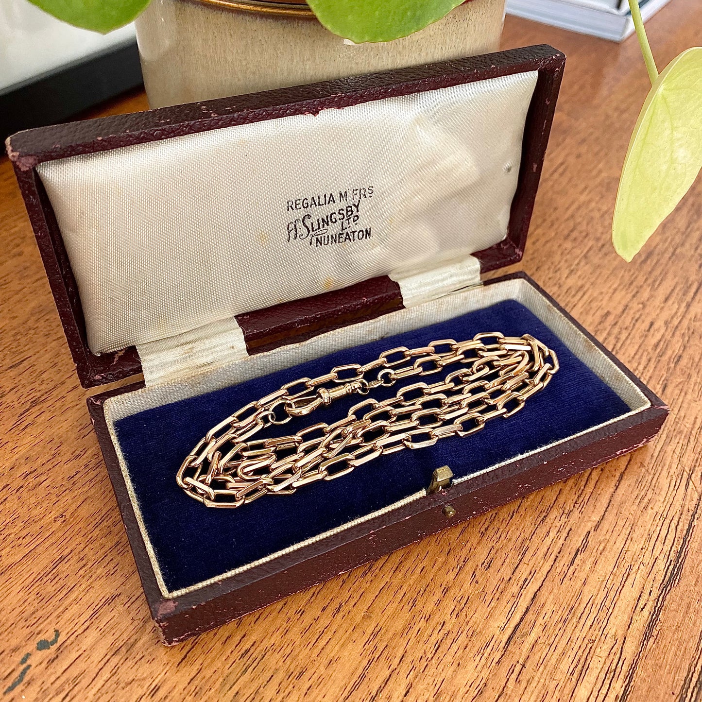 Heavy 9ct Gold Vintage Biker Chain with Dog Clip | 25" | 30.5g