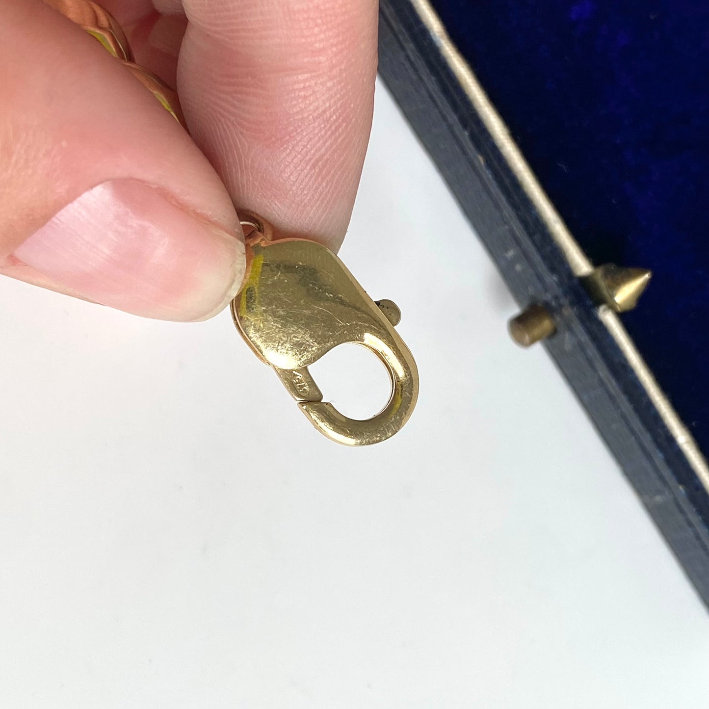 Chunky Hollow 9ct Gold Curb Bracelet  |  7.4"  |  11mm