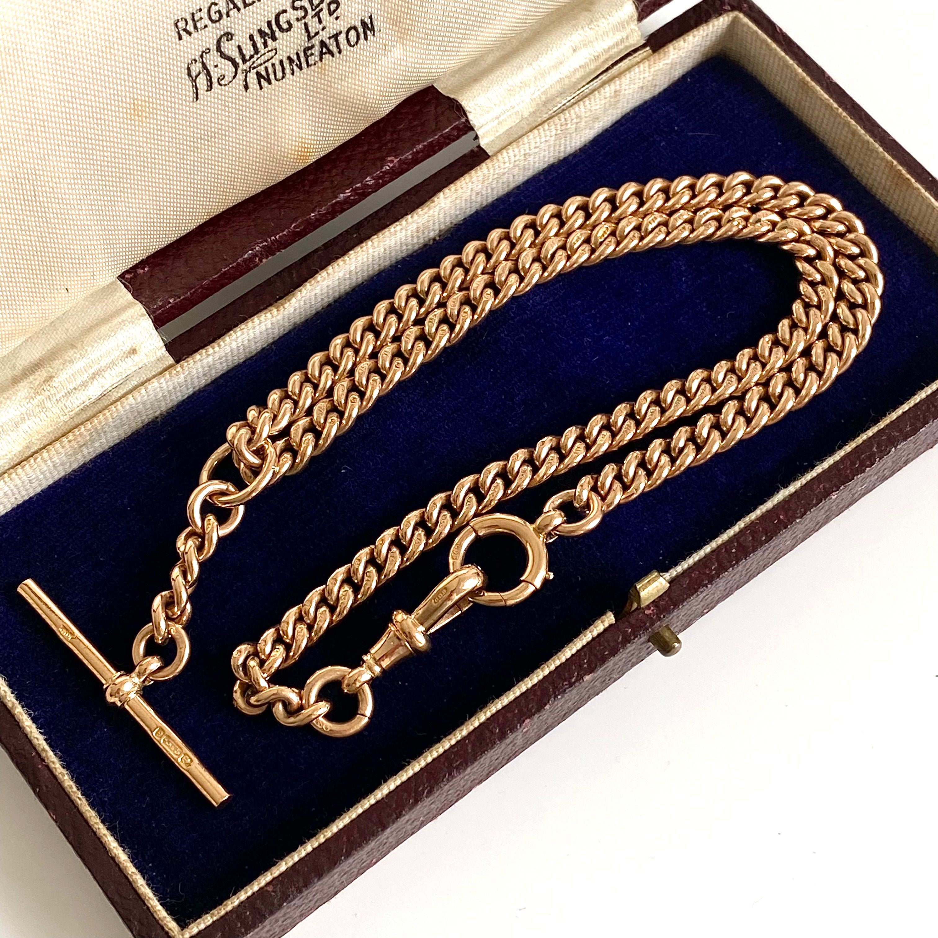9ct Gold Antique Albert Watch Chain | 14.8