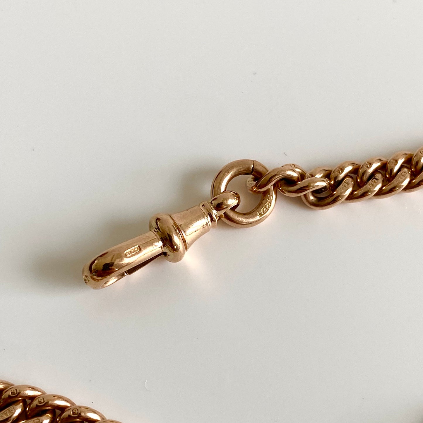 9ct Gold Antique Albert Watch Chain  |  14.8"  |  5mm