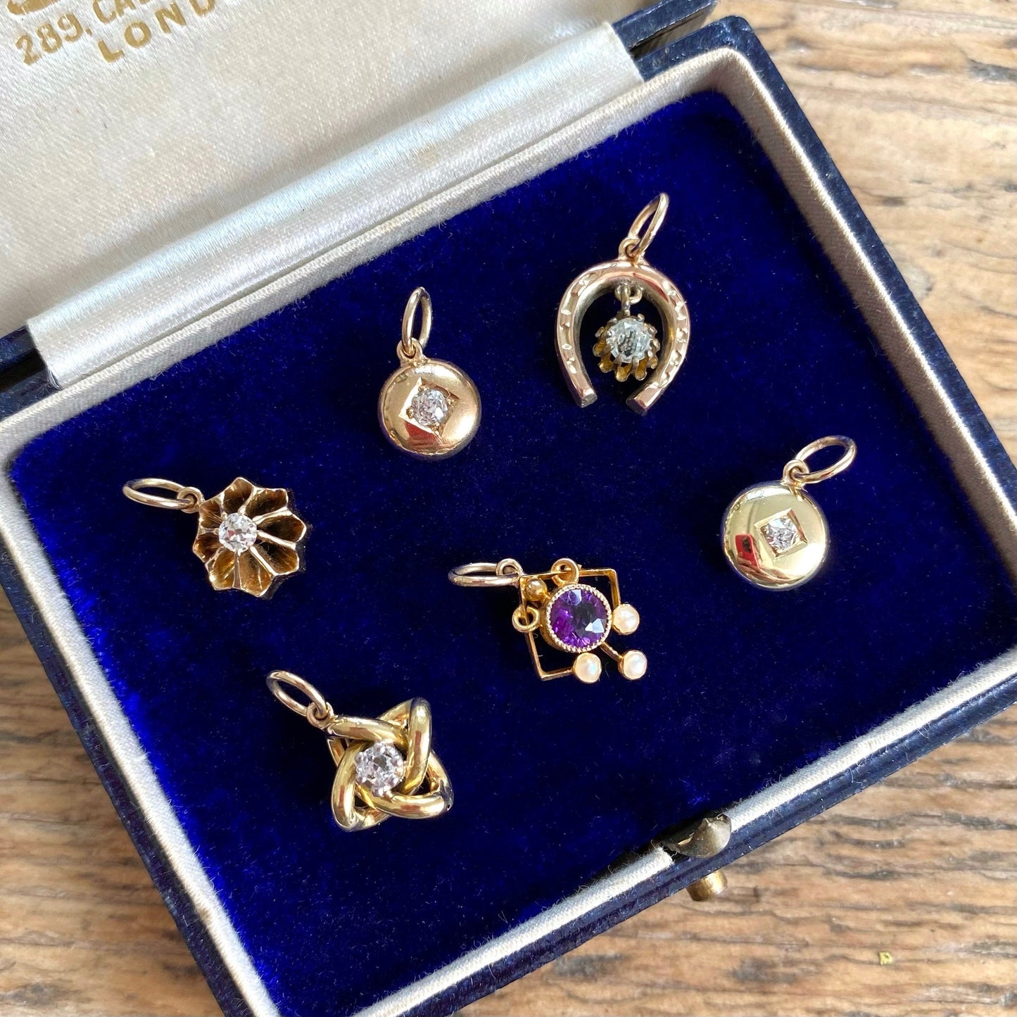 Gorgeous Antique 9ct Gold & Diamond Stick Pin Conversion Pendant